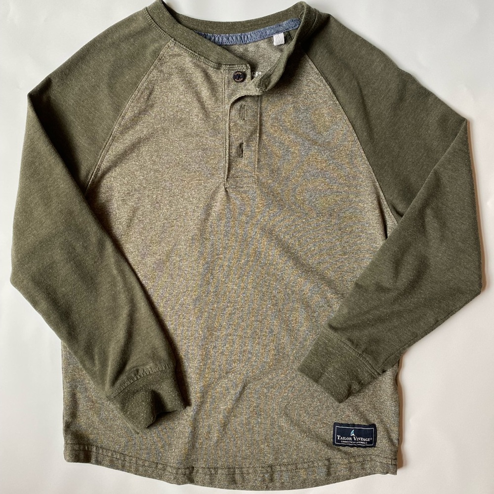 Long Sleeve Henley Tee Size 6-7